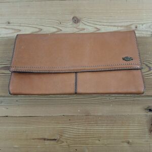 Vintage Strada Clutch Wallet Brown Leather